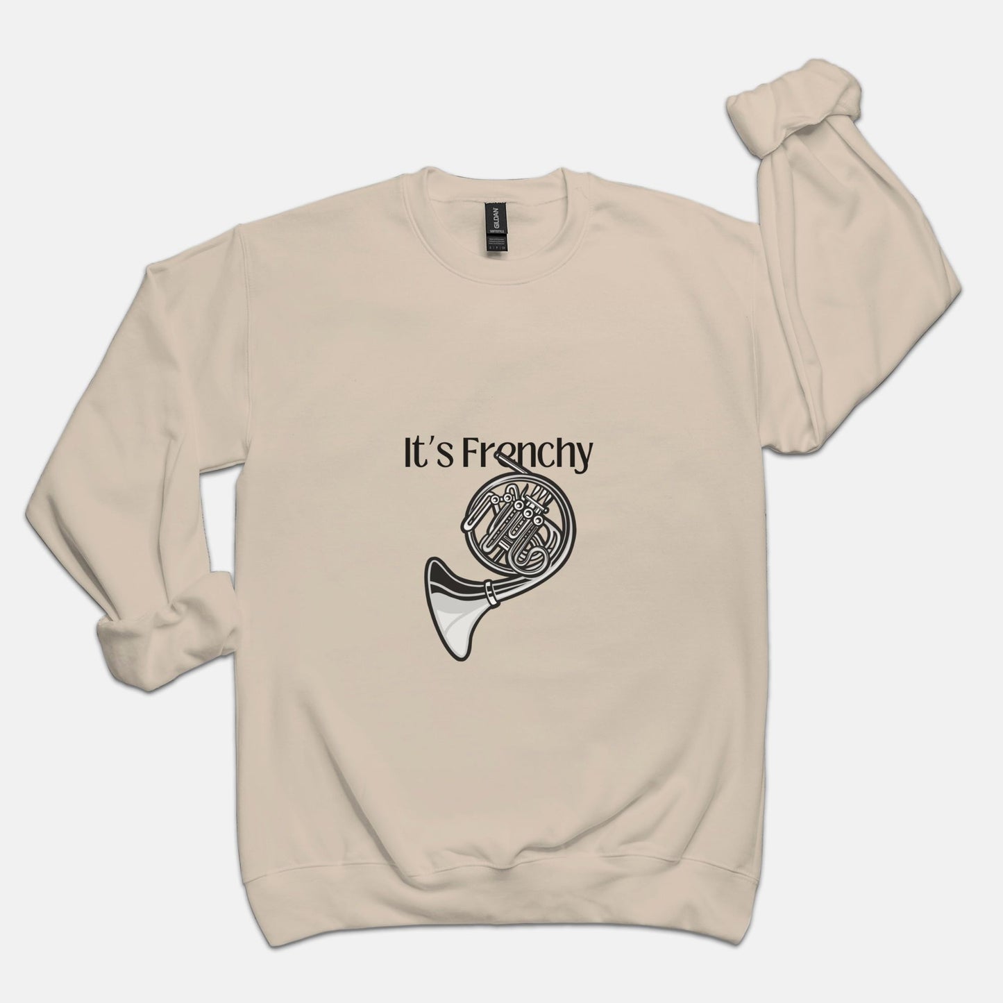 "French Horn" Unisex Crew Neck Sweatshirt