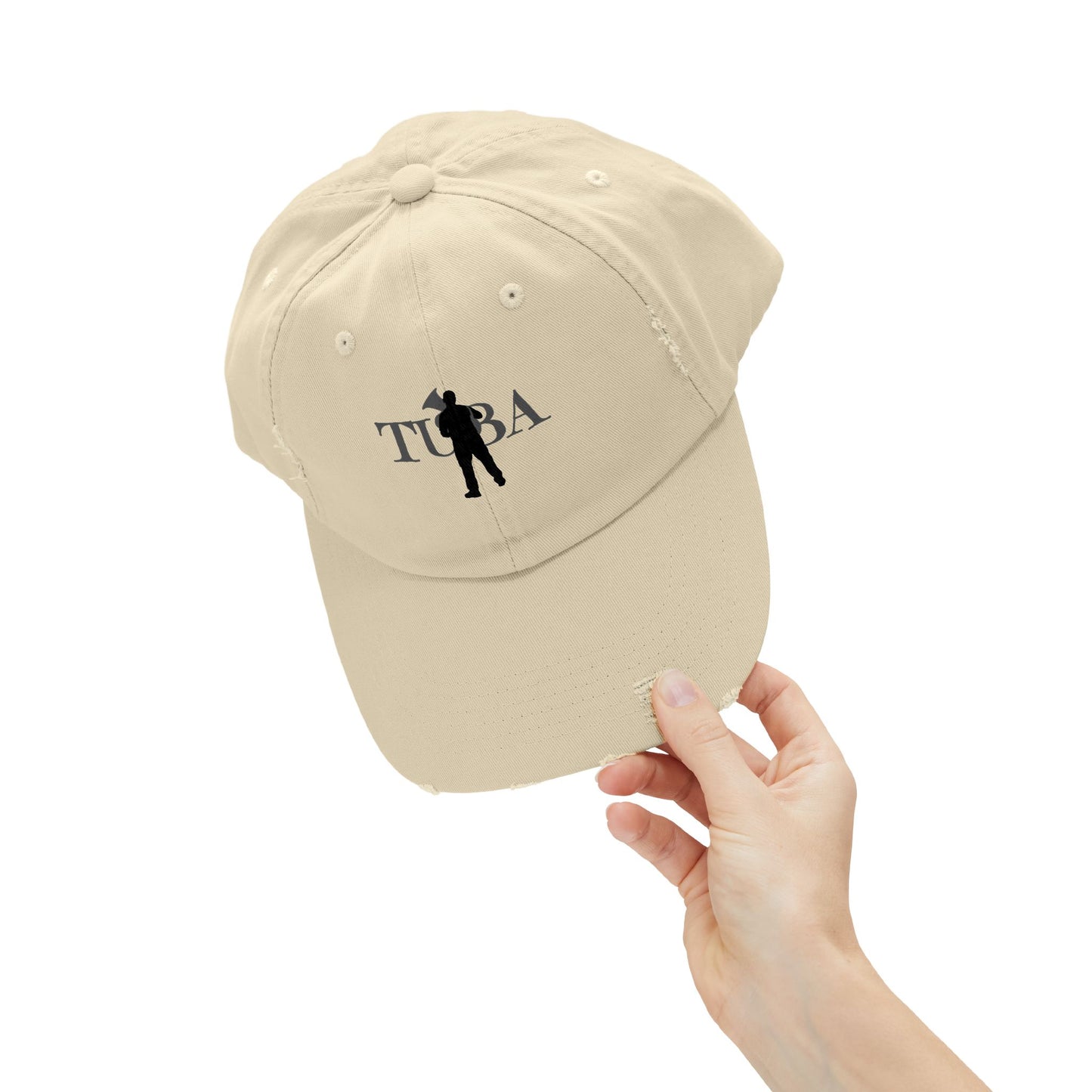 Unisex Tuba Distressed Cap