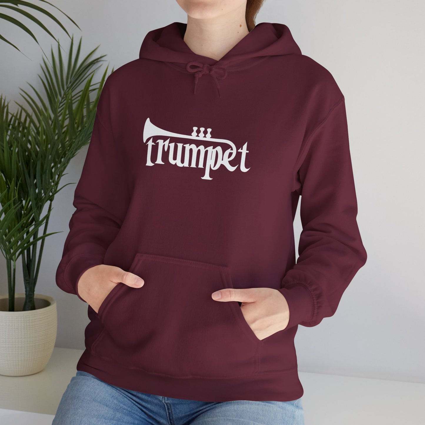 Musical Trumpet Hoodie - Unisex Heavy Blend Sweatshirt