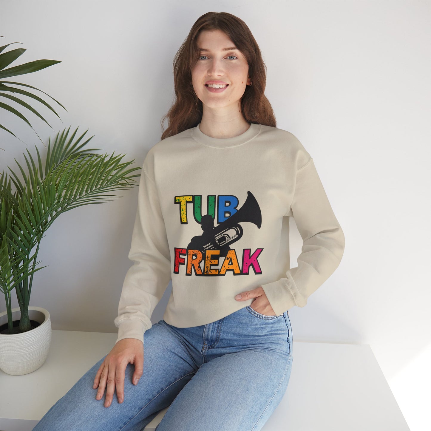 "Tuba Freak" Colorful Crew neck Sweatshirt