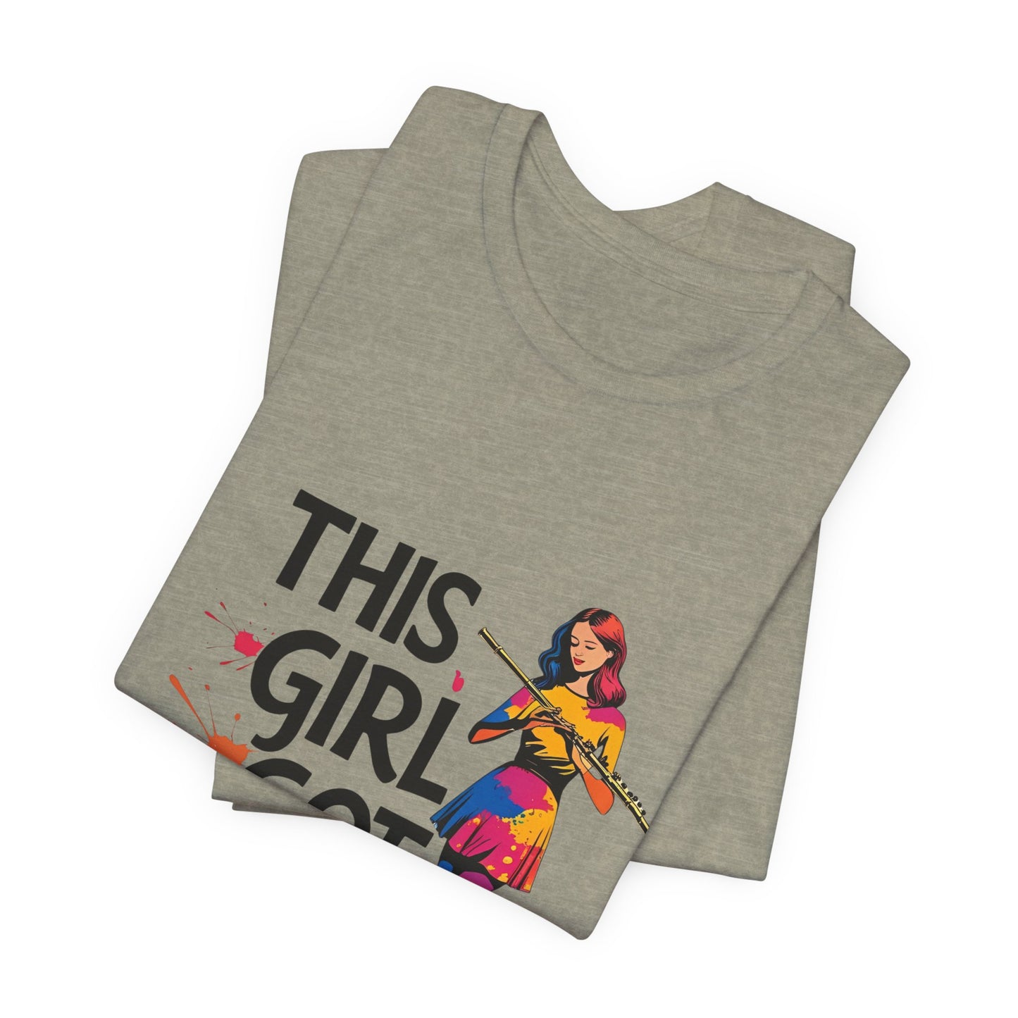 "This Girl Got Pipes" Flute Girl Unisex Tee