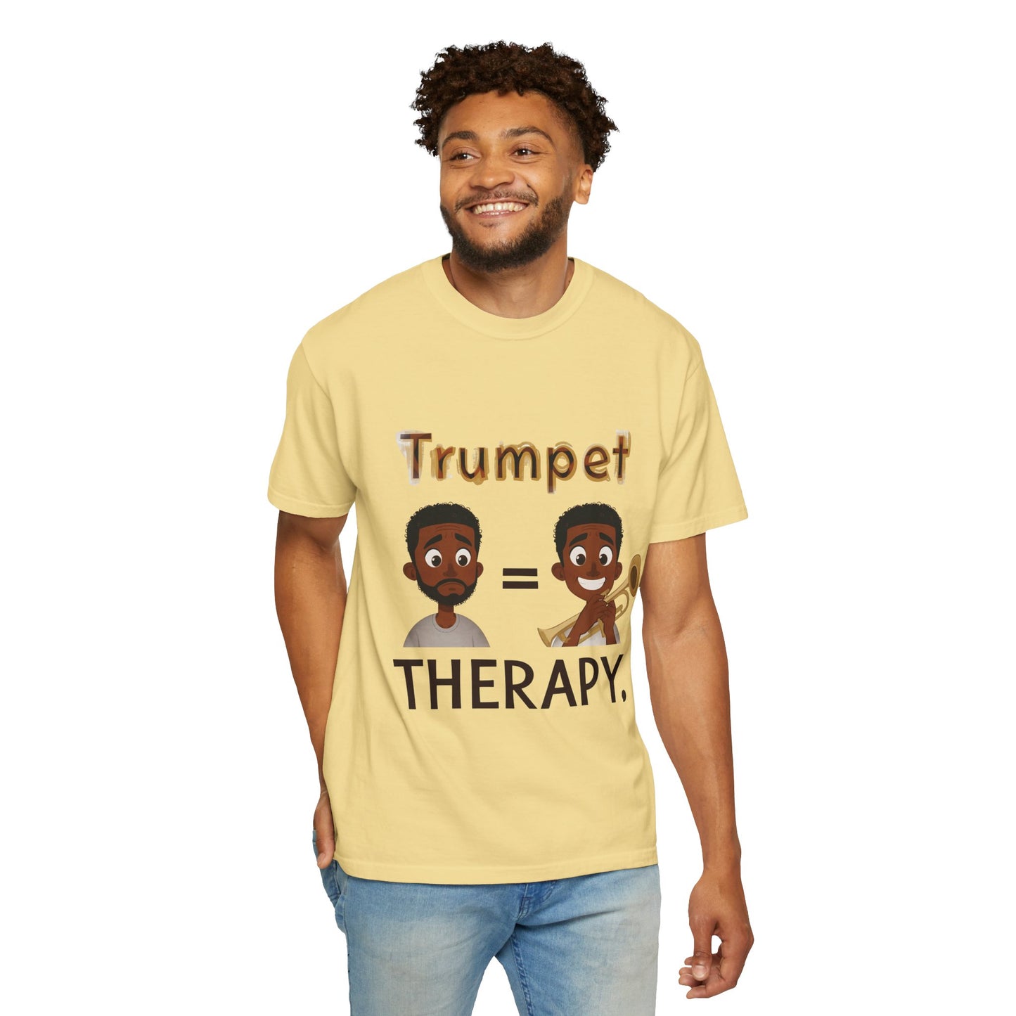 "Trumpet Therapy" Unisex Music T-Shirt