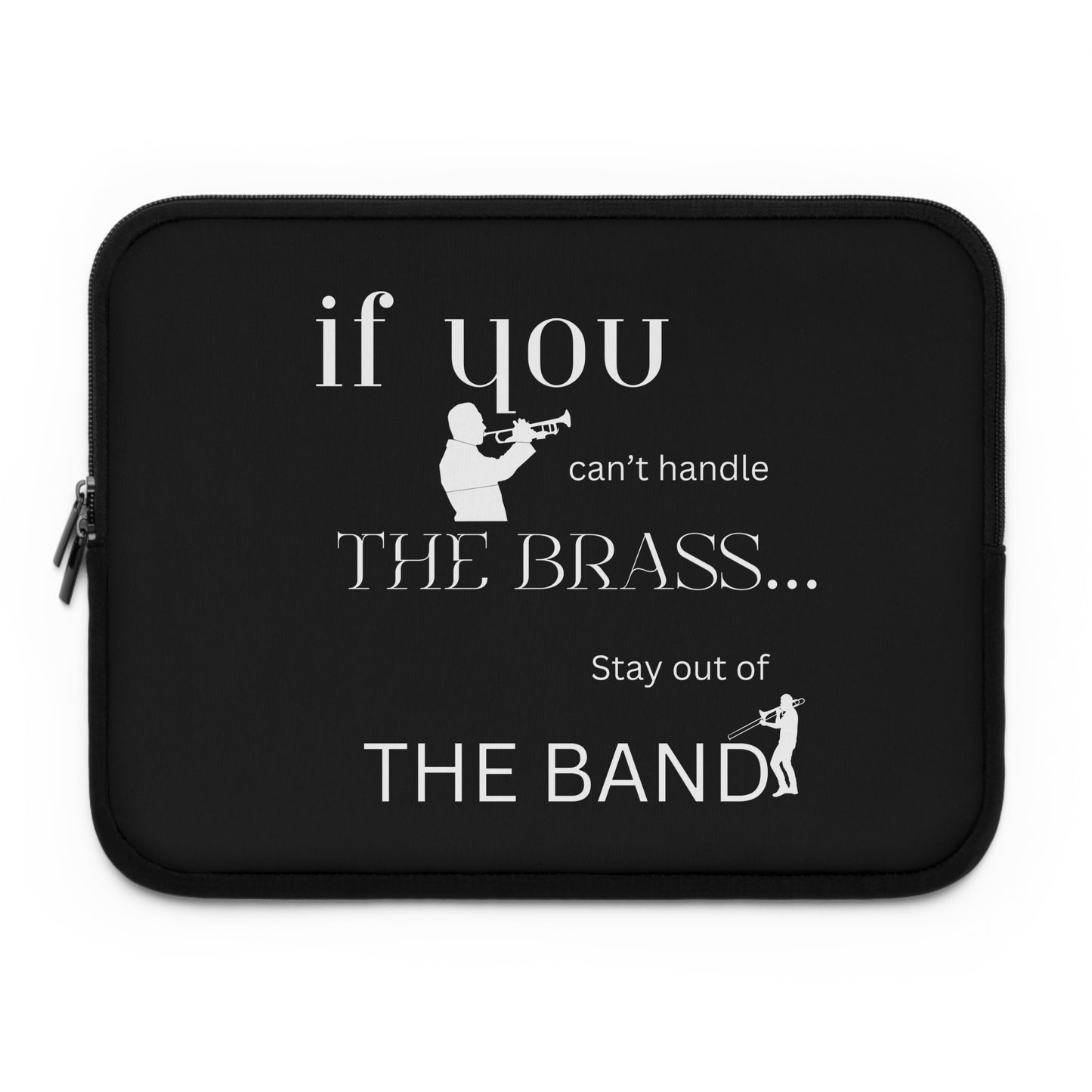 "Brass" Black Laptop Sleeve