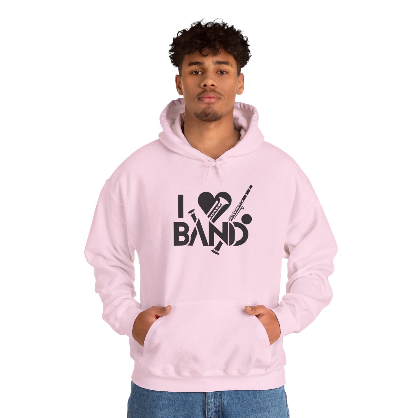 "I Love Band" Unisex Heavy-Blend Hoodie
