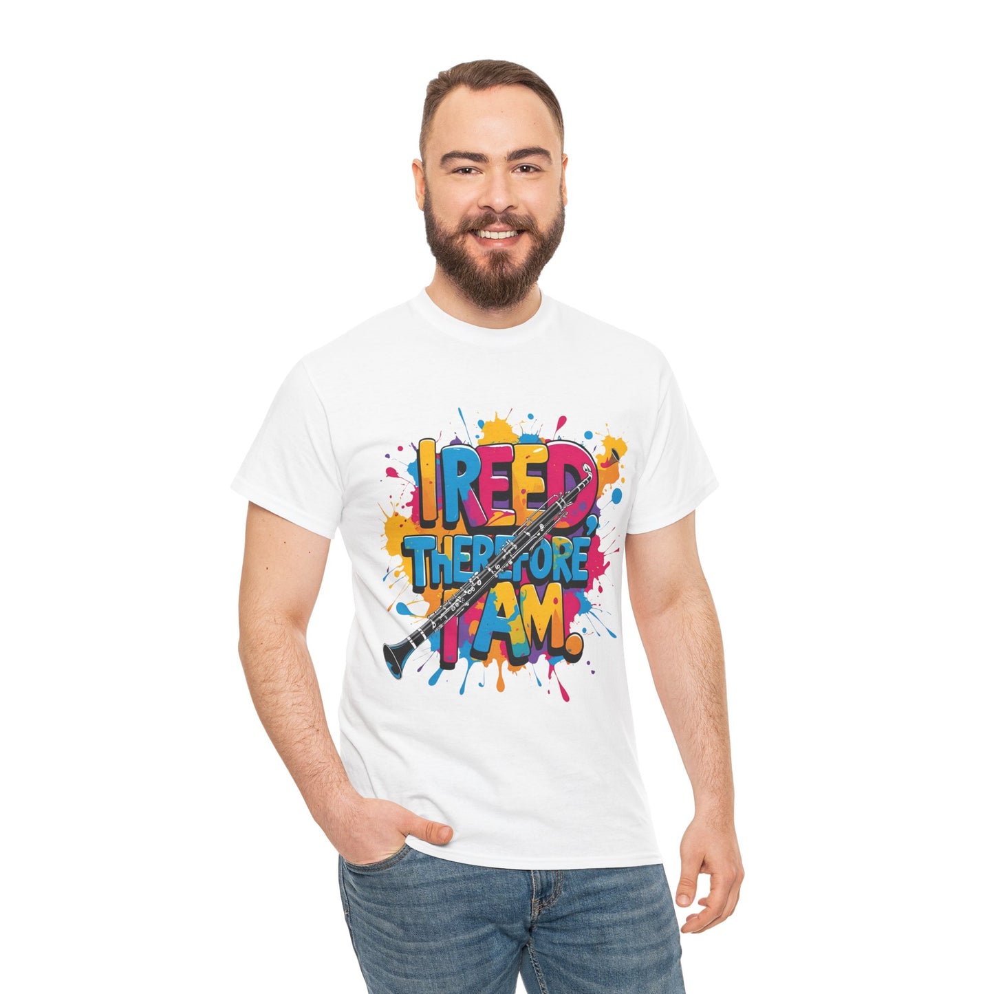 " Reed Therefore I Am" Colorful Unisex Cotton Tee