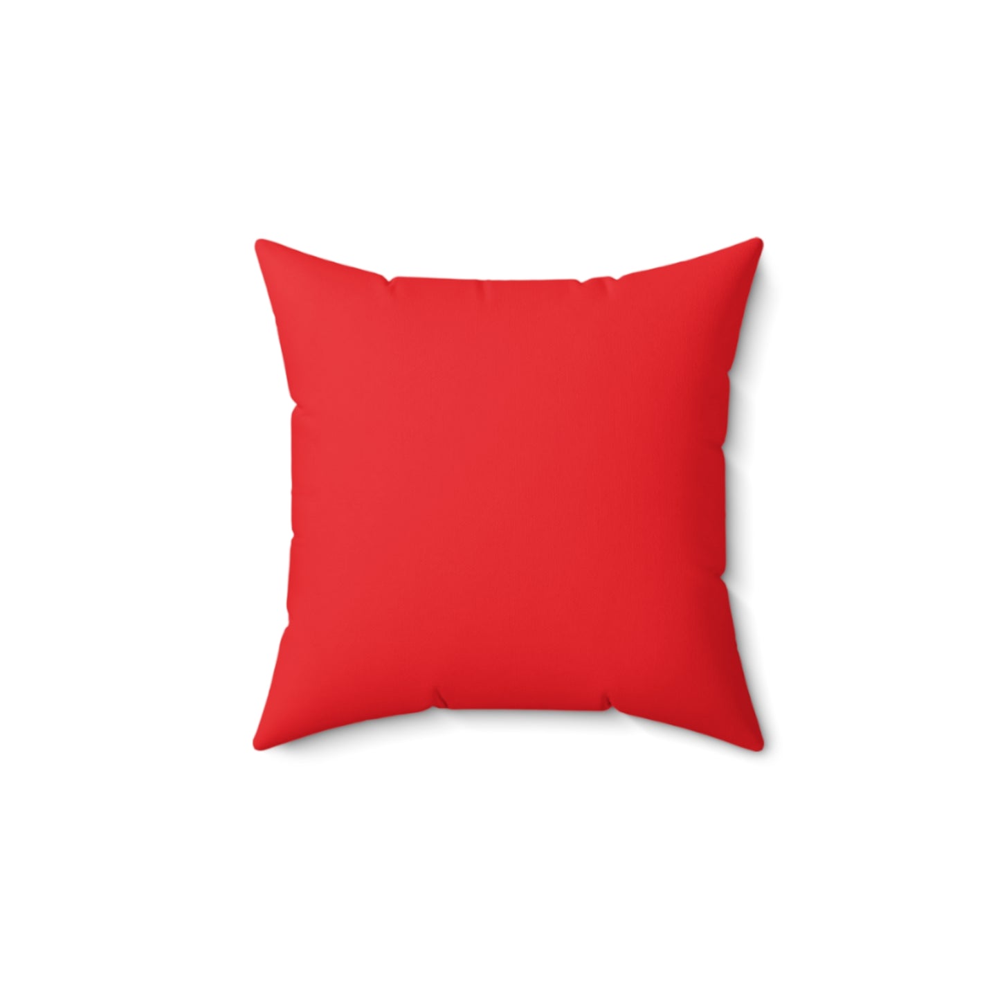 Red "All That Brass" Spun Polyester Square Pillow
