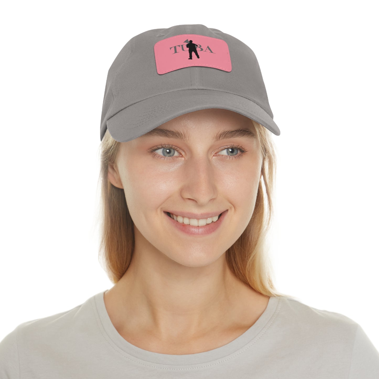 "Tuba" Dad Hat with Leather Patch (Rectangle)