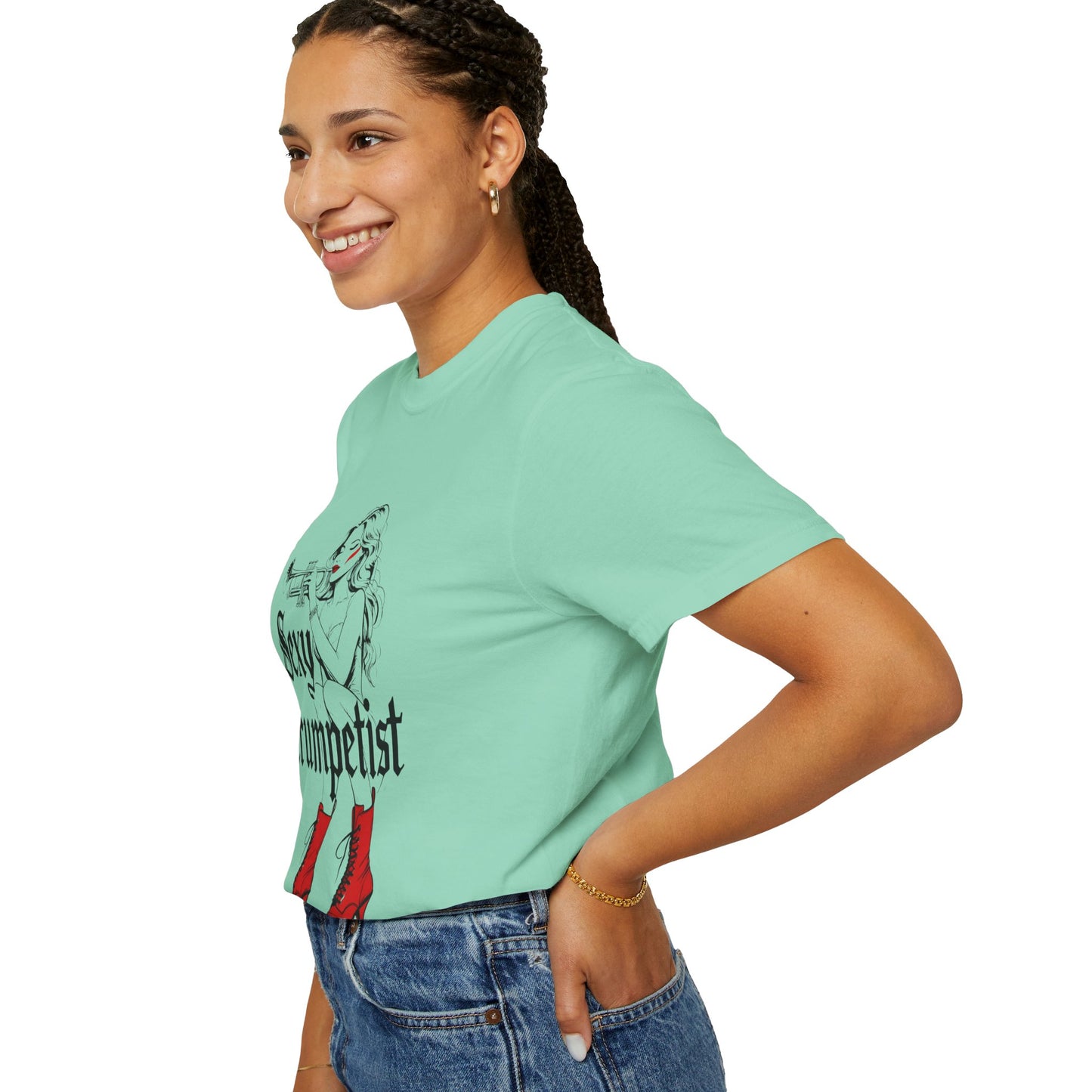 "Sexy Trumpetist" Unisex Garment-Dyed T-shirt