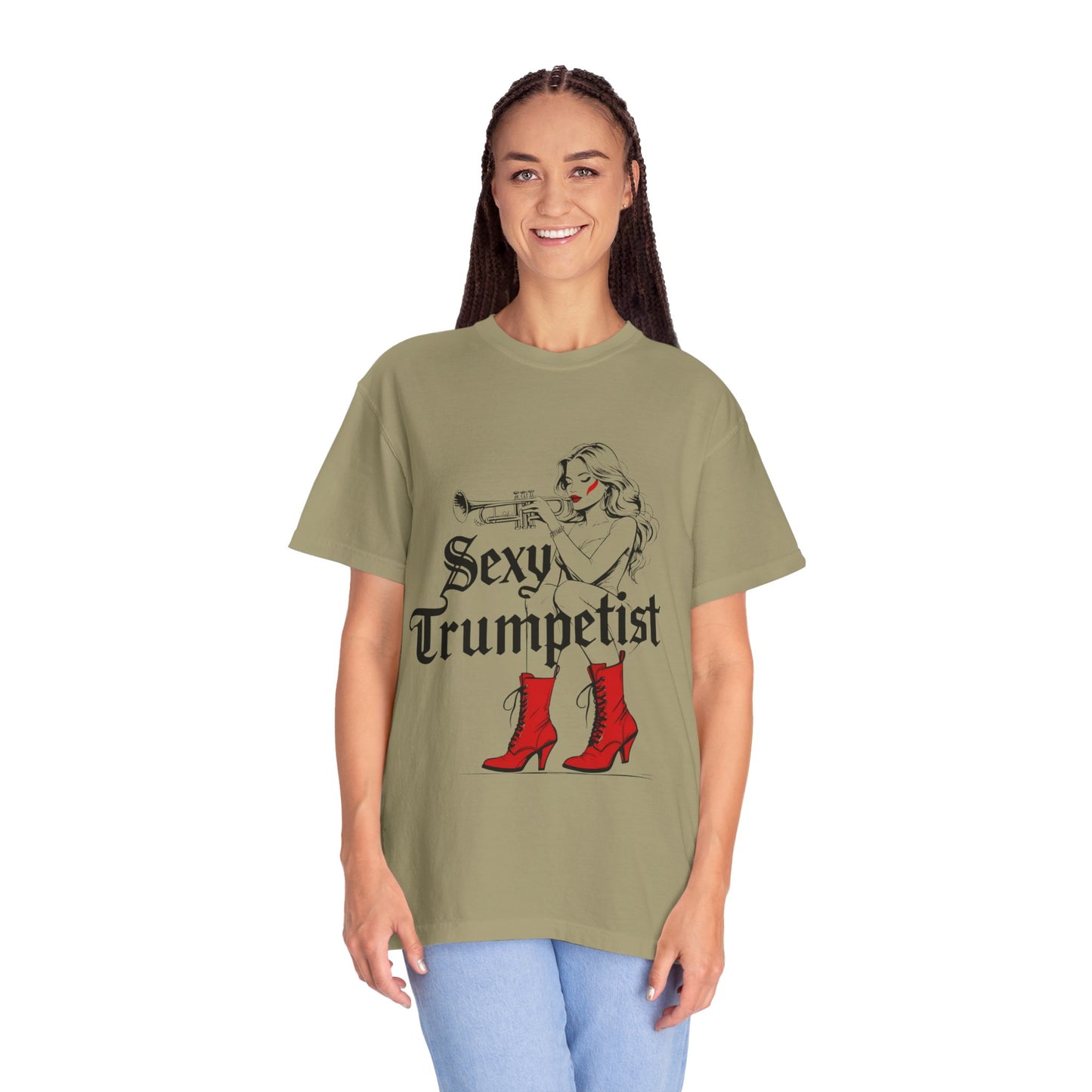 "Sexy Trumpetist" Unisex Garment-Dyed T-shirt