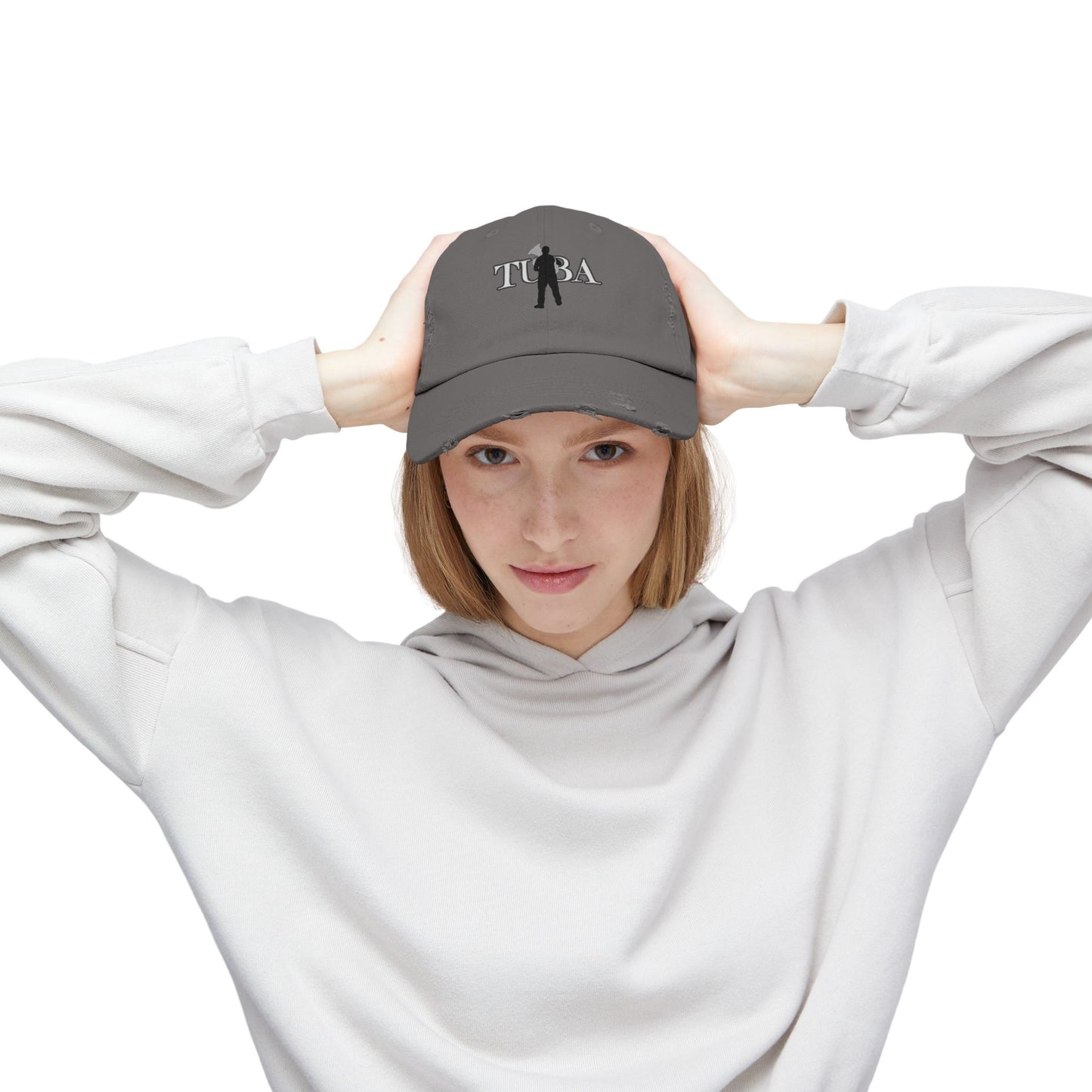 Unisex Tuba Distressed Cap