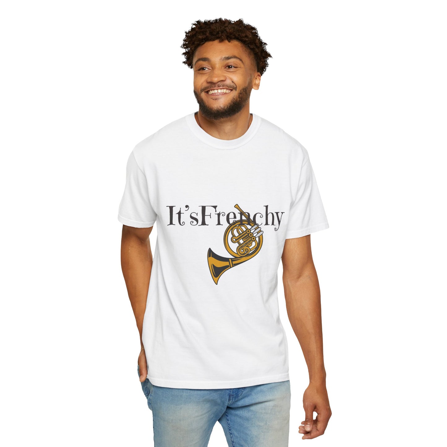 "French Horn" Unisex Garment-Dyed T-shirt