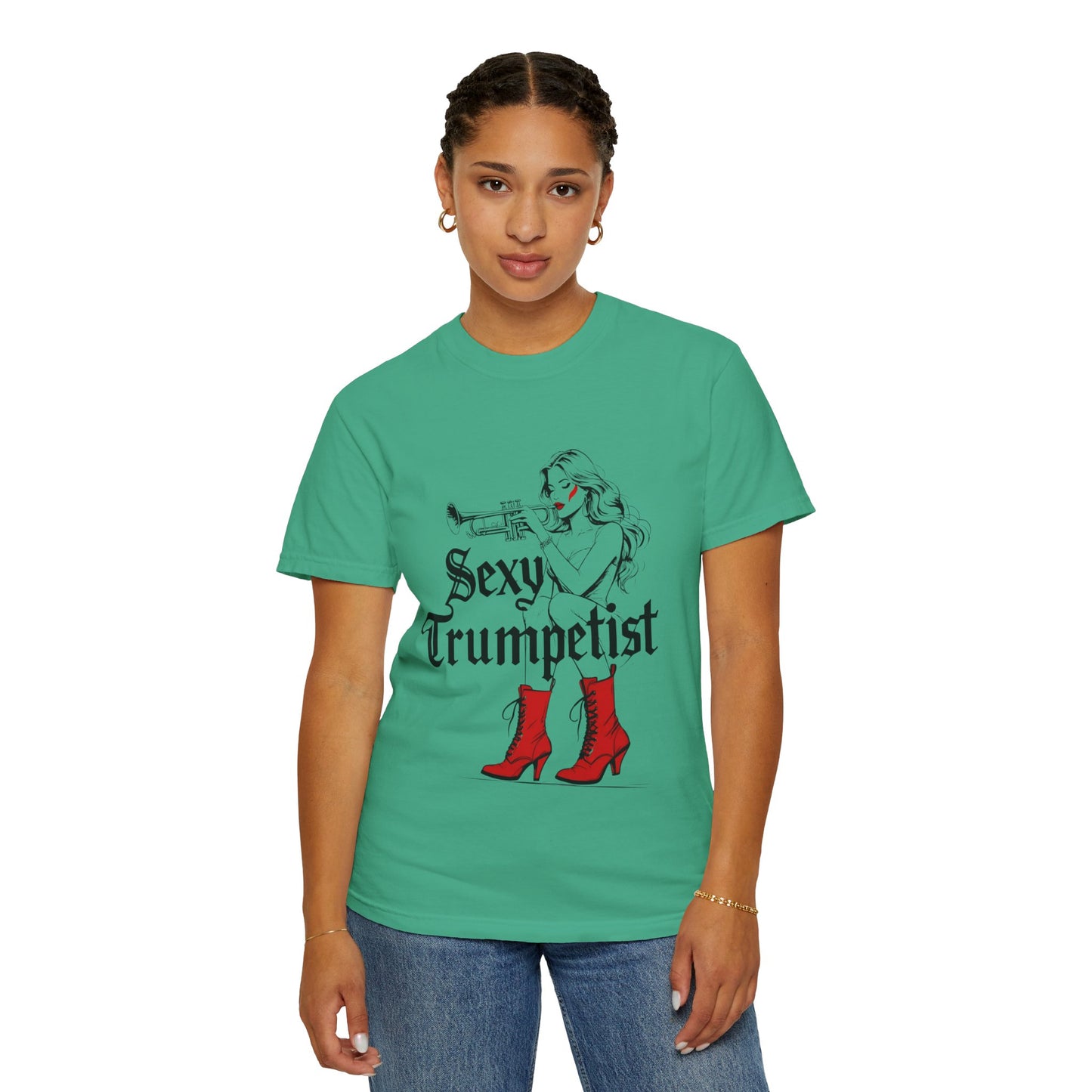 "Sexy Trumpetist" Unisex Garment-Dyed T-shirt
