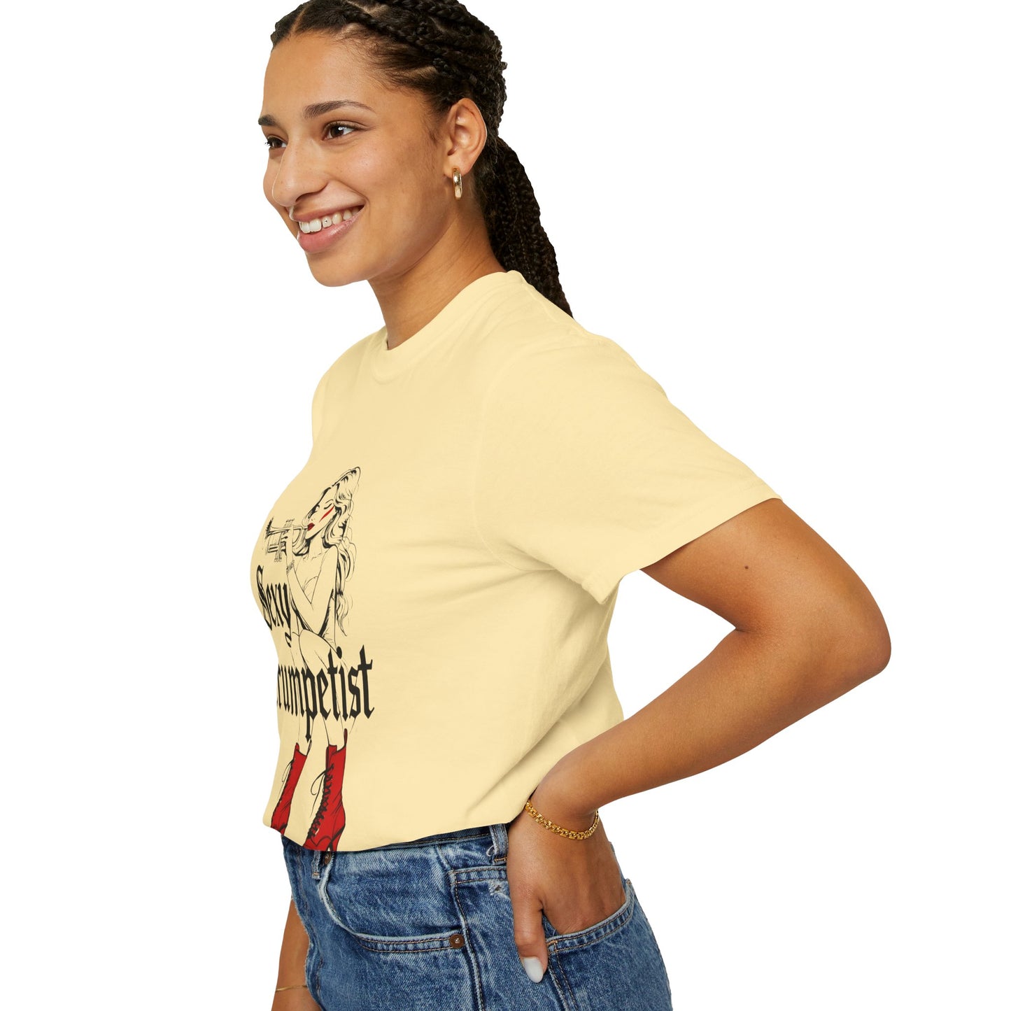 "Sexy Trumpetist" Unisex Garment-Dyed T-shirt