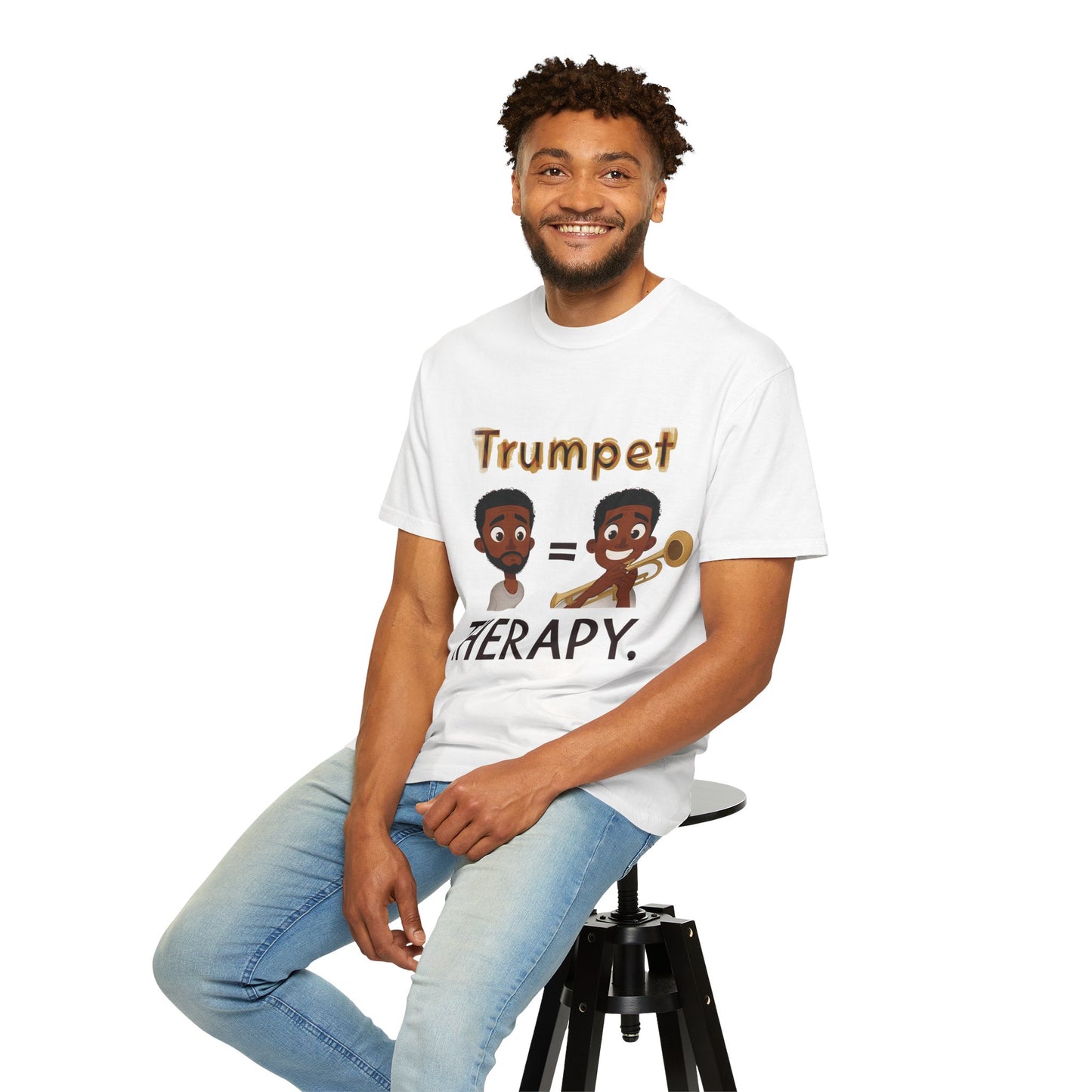 "Trumpet Therapy" Unisex Music T-Shirt