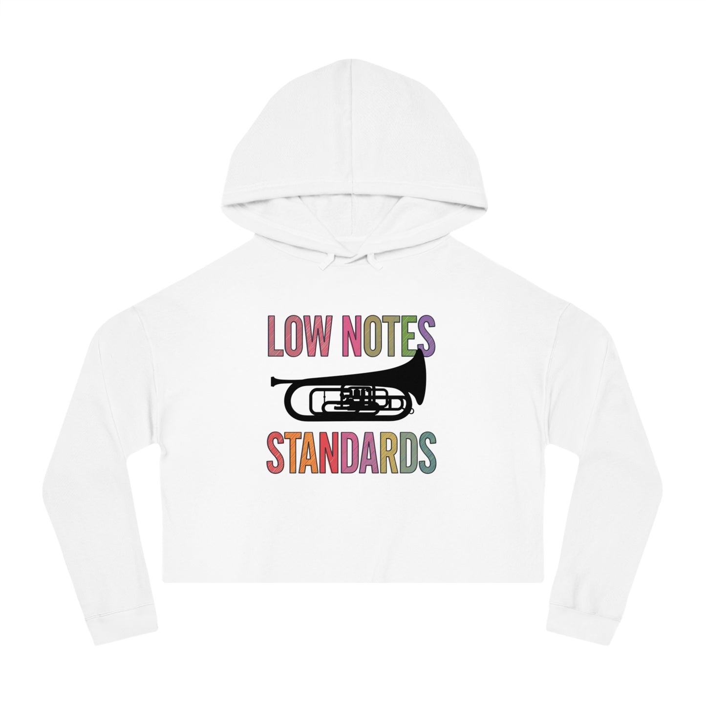 "Tuba/Baritone Lover" Stylish Cropped Hoodie