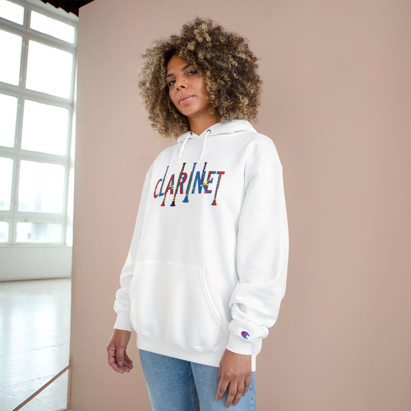 Colorful "Clarinet" Champion Hoodie