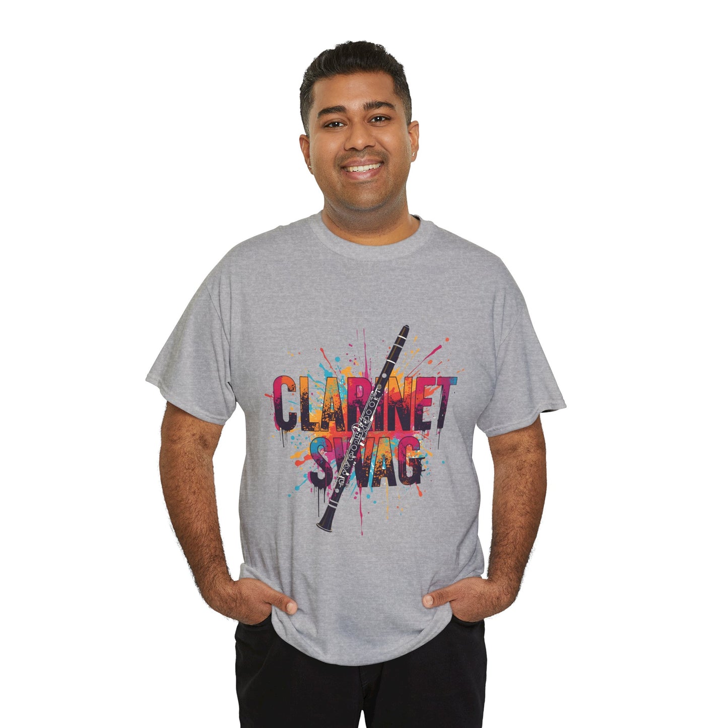 "Clarinet Swag" Colorful Unisex Casual T-Shirt