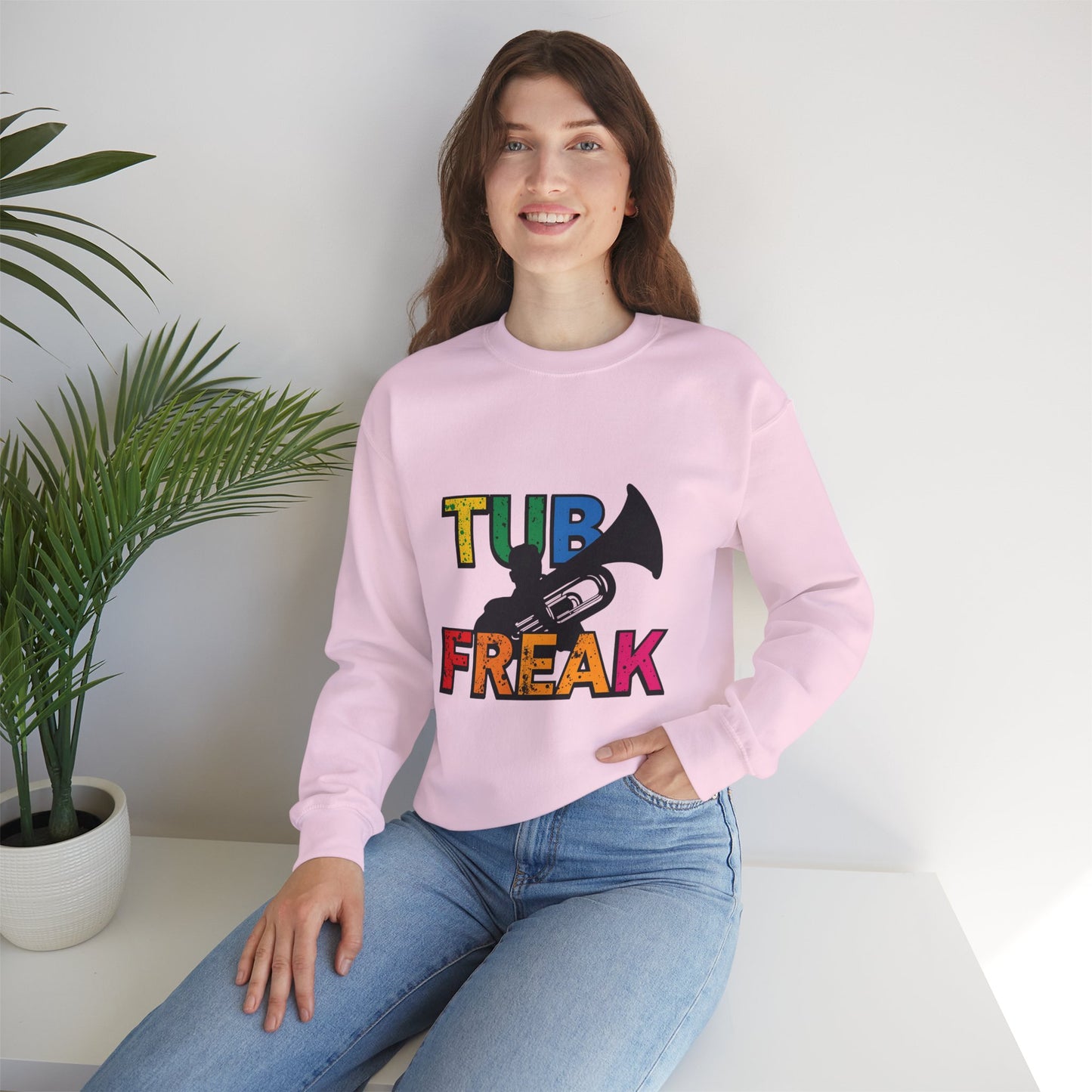 "Tuba Freak" Colorful Crew neck Sweatshirt