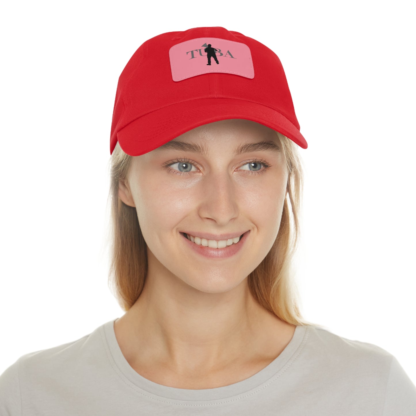 "Tuba" Dad Hat with Leather Patch (Rectangle)