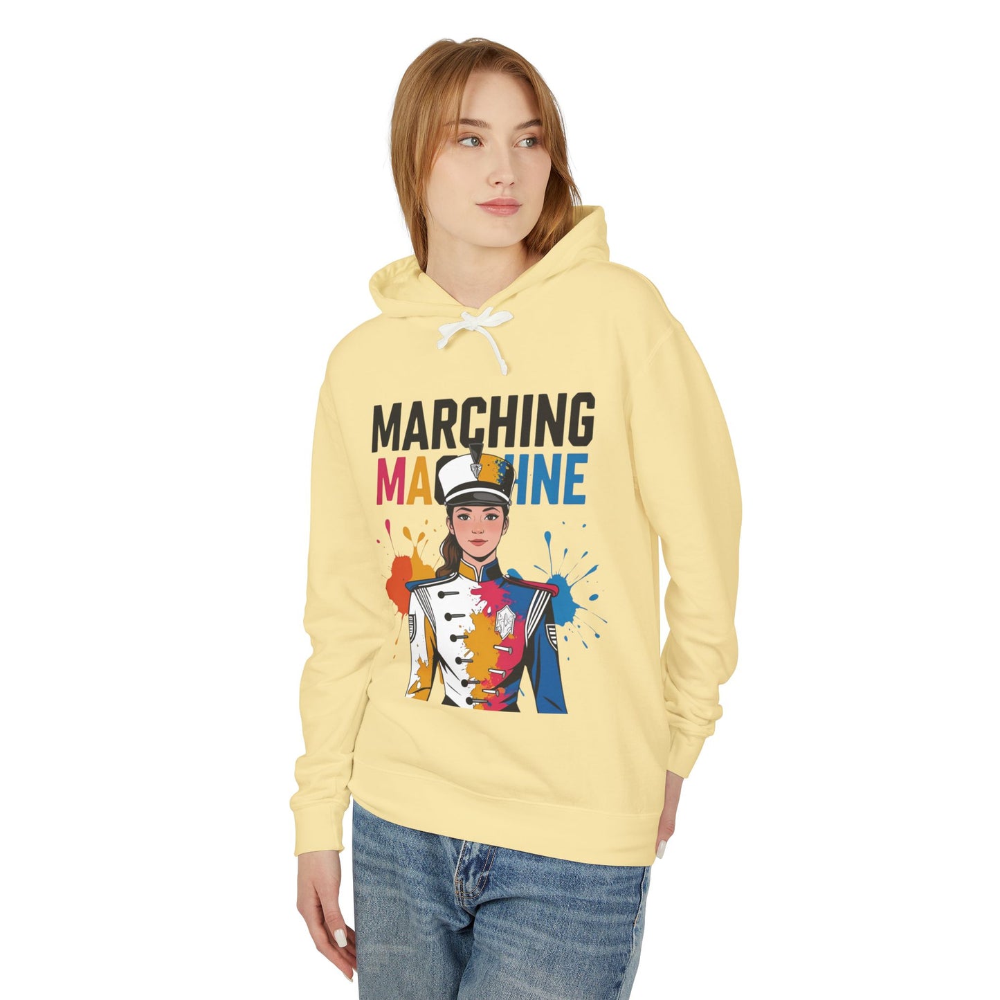 "Marching Machine" Unisex Lightweight Hoodie