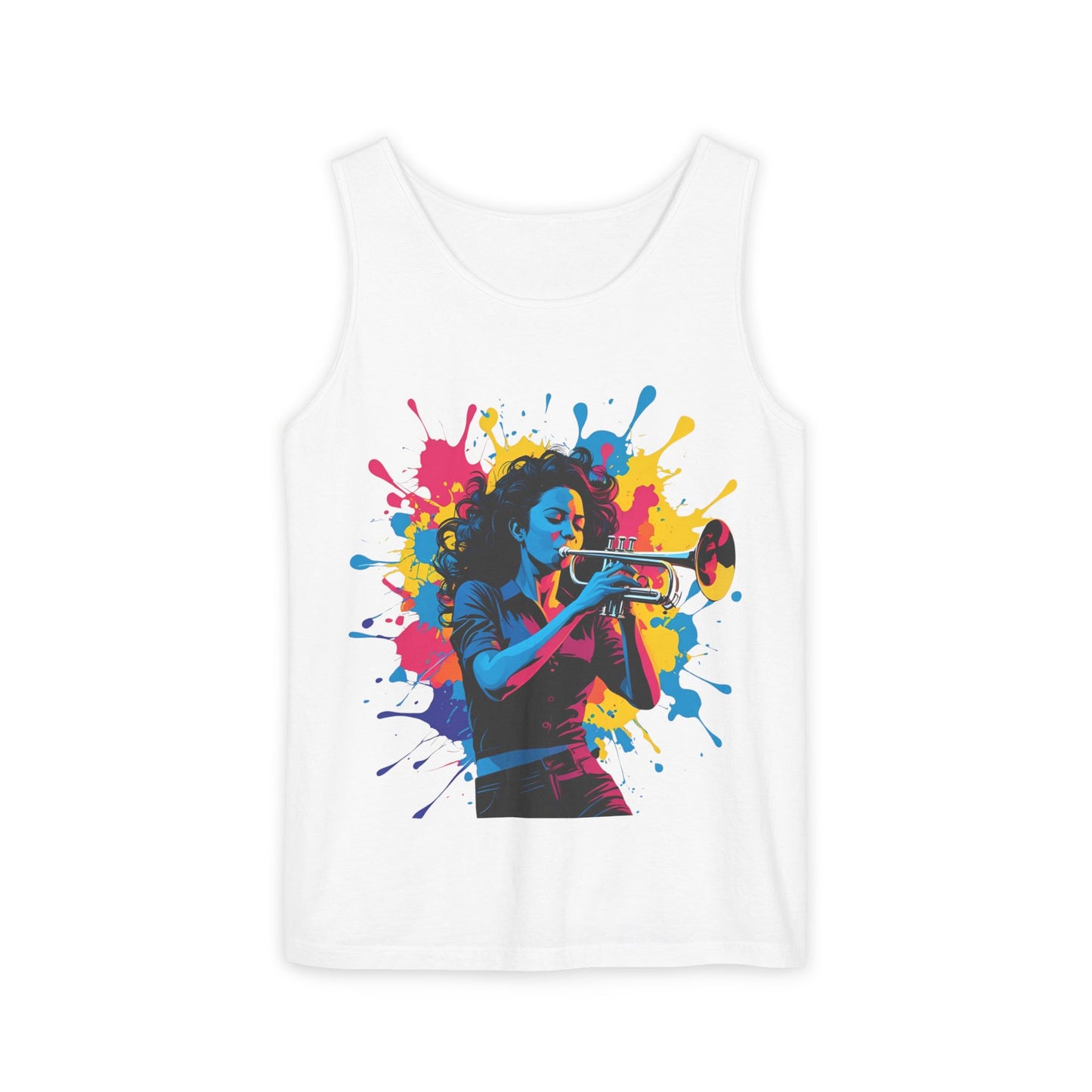 Vibrant Trumpet Musician Tank Top