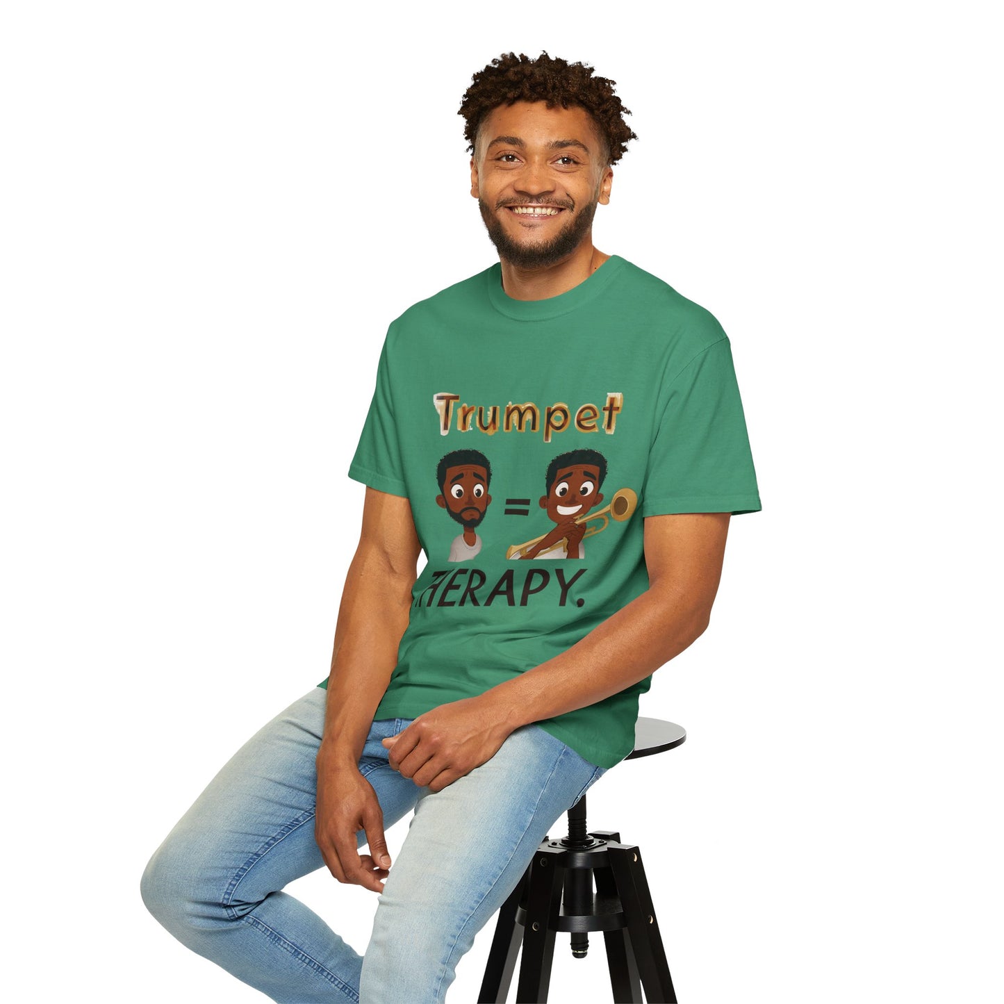 "Trumpet Therapy" Unisex Music T-Shirt