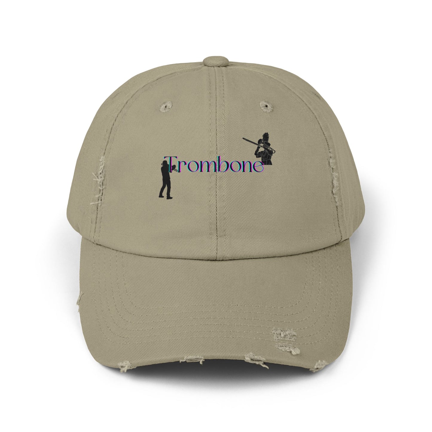 Unisex Distressed Trombone Cap