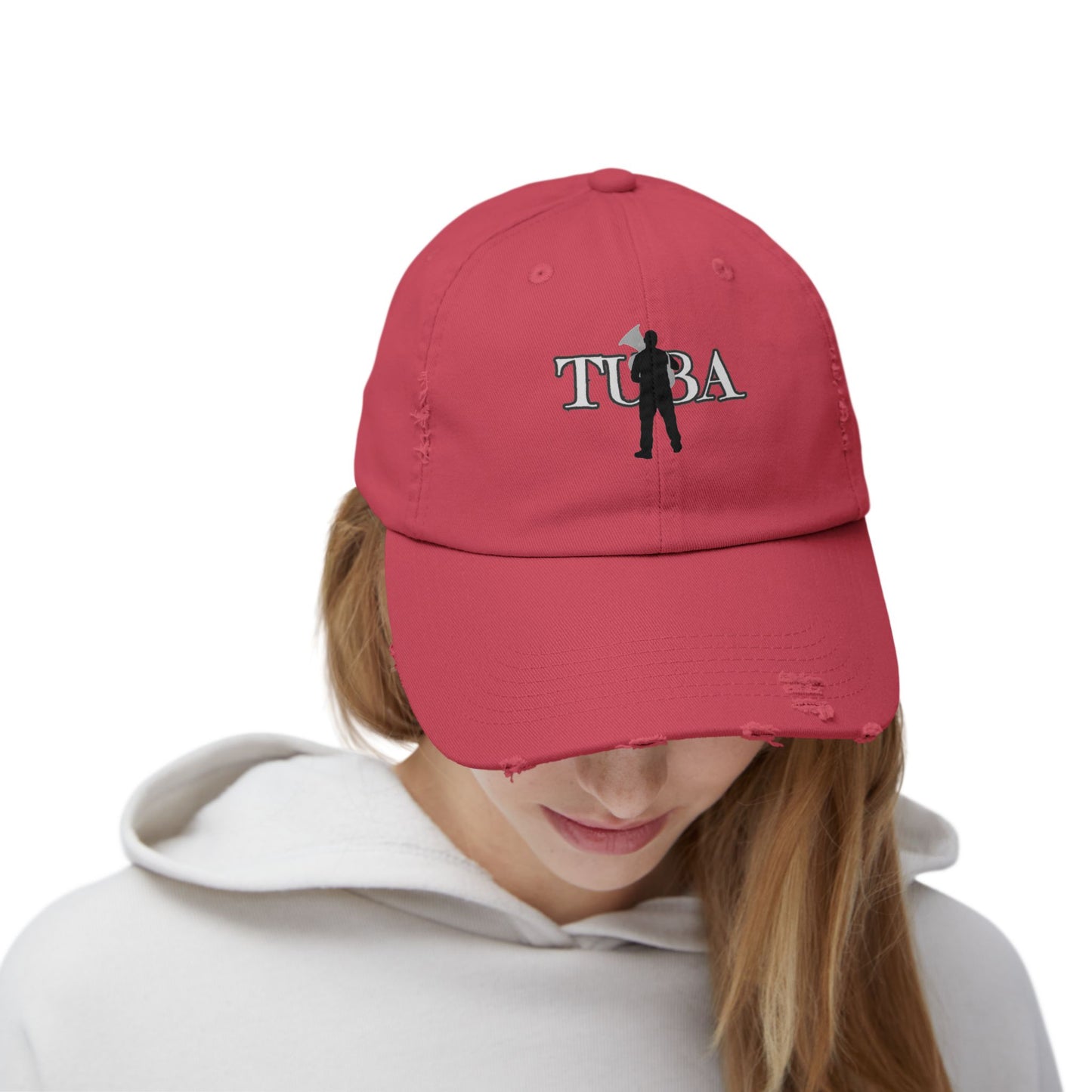 Unisex Tuba Distressed Cap