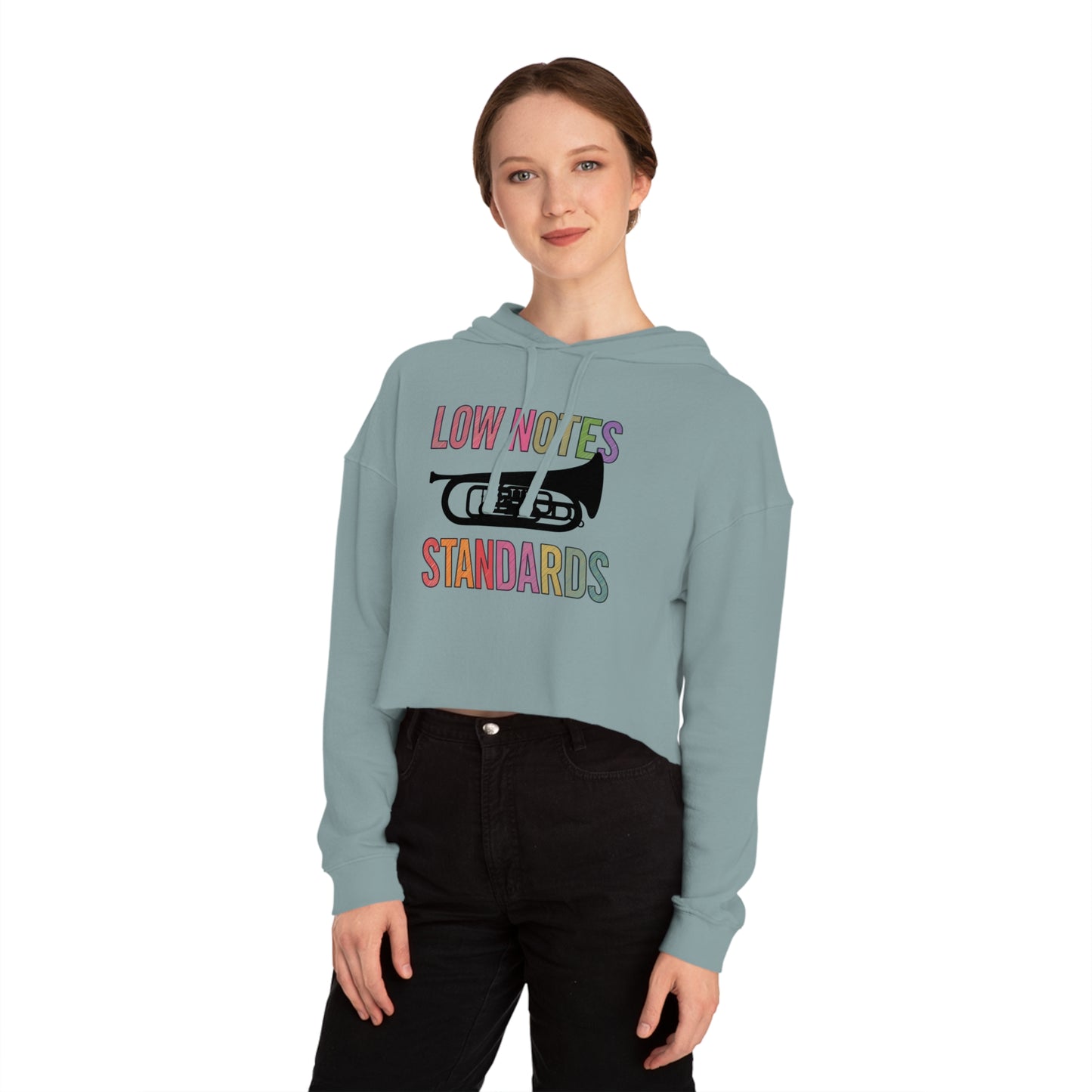 "Tuba/Baritone Lover" Stylish Cropped Hoodie