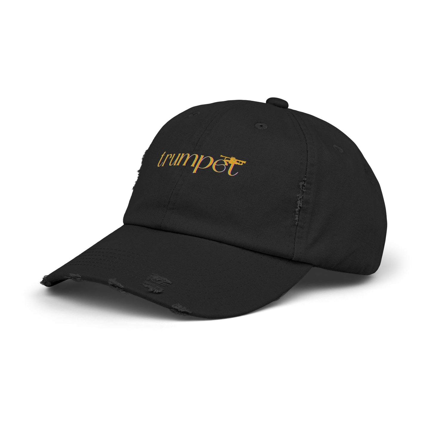 Unisex Distressed Trumpet Cap