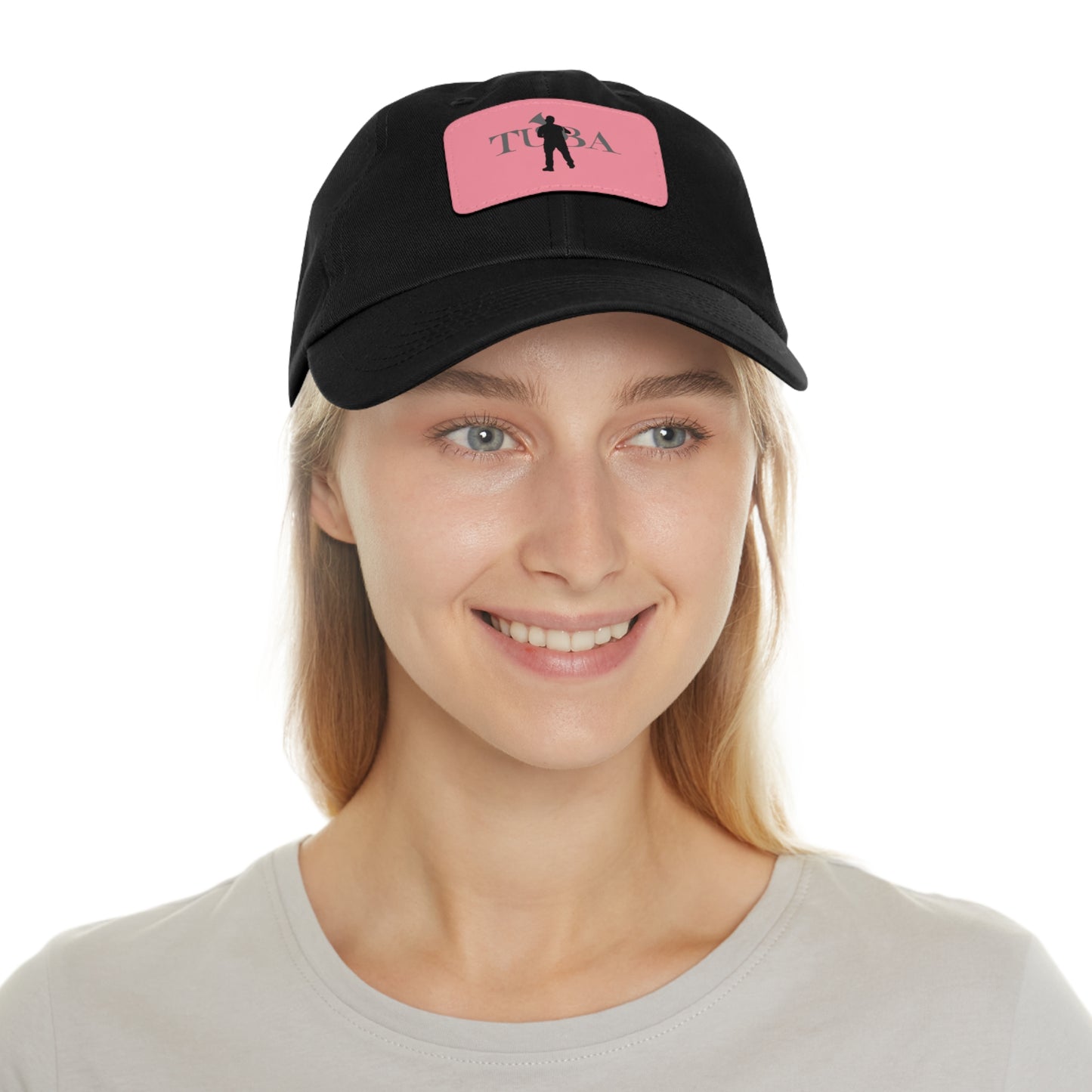 "Tuba" Dad Hat with Leather Patch (Rectangle)