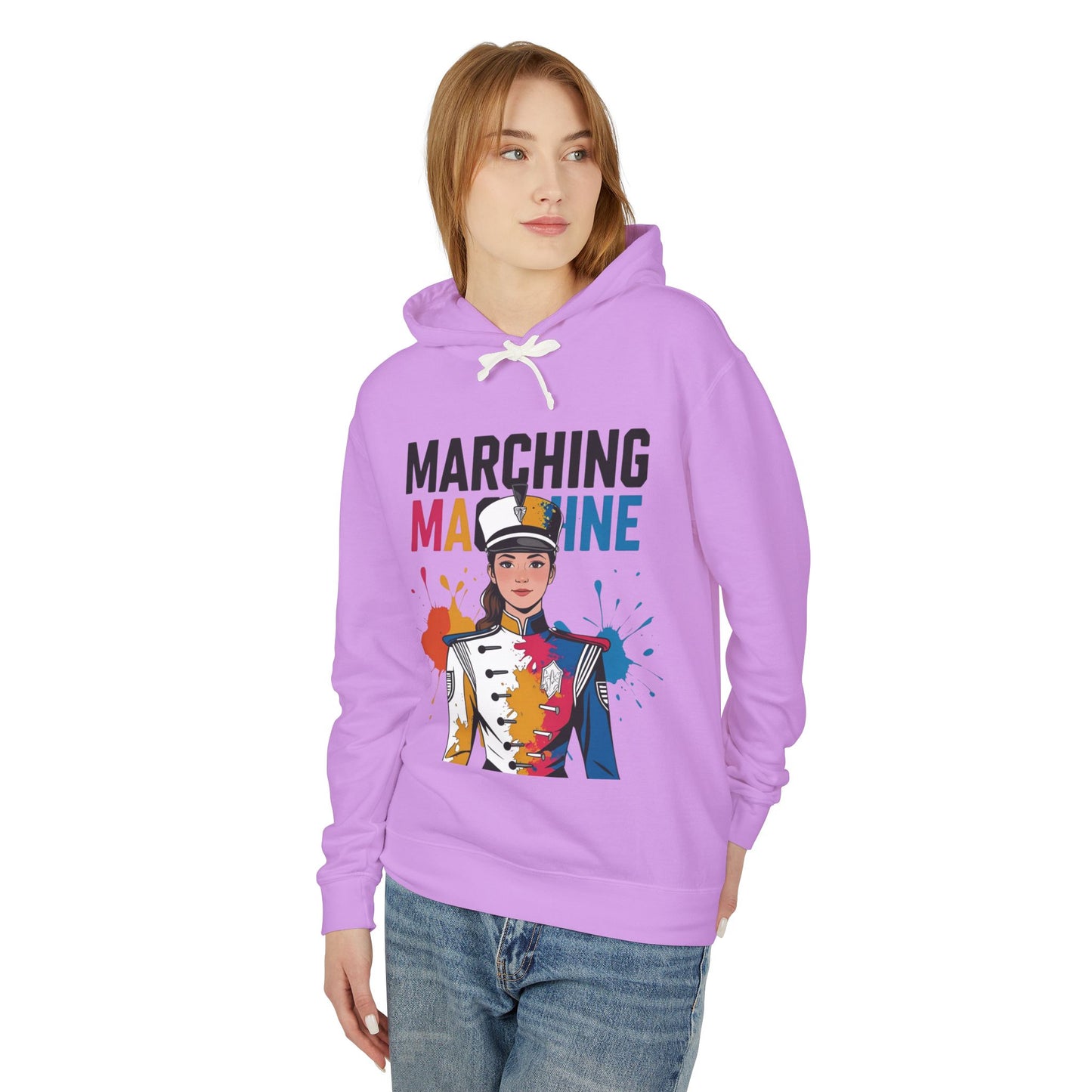 "Marching Machine" Unisex Lightweight Hoodie