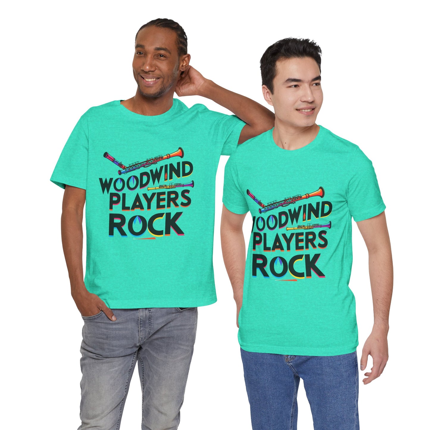"Woodwind Players Rock" Unisex Short Sleeve T-Shirt