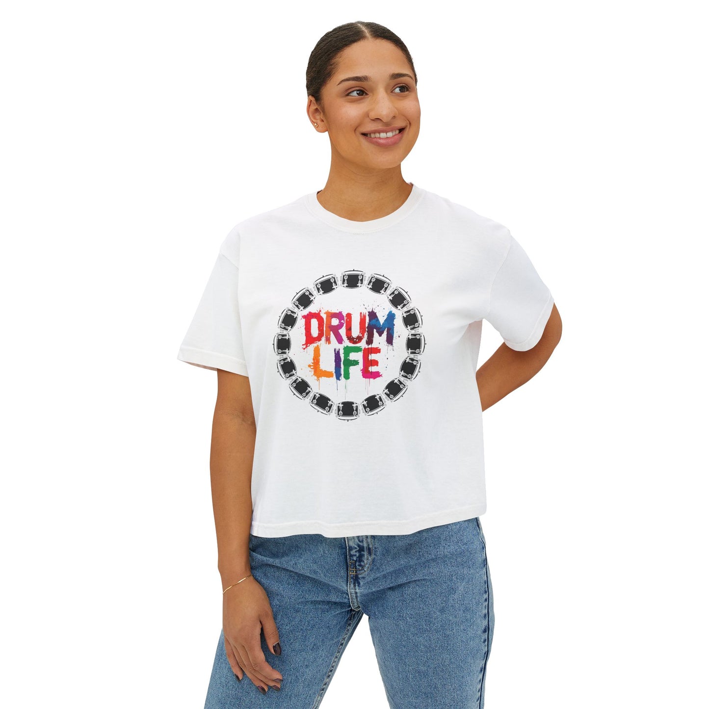 "Drum Life" Women's Boxy Tee