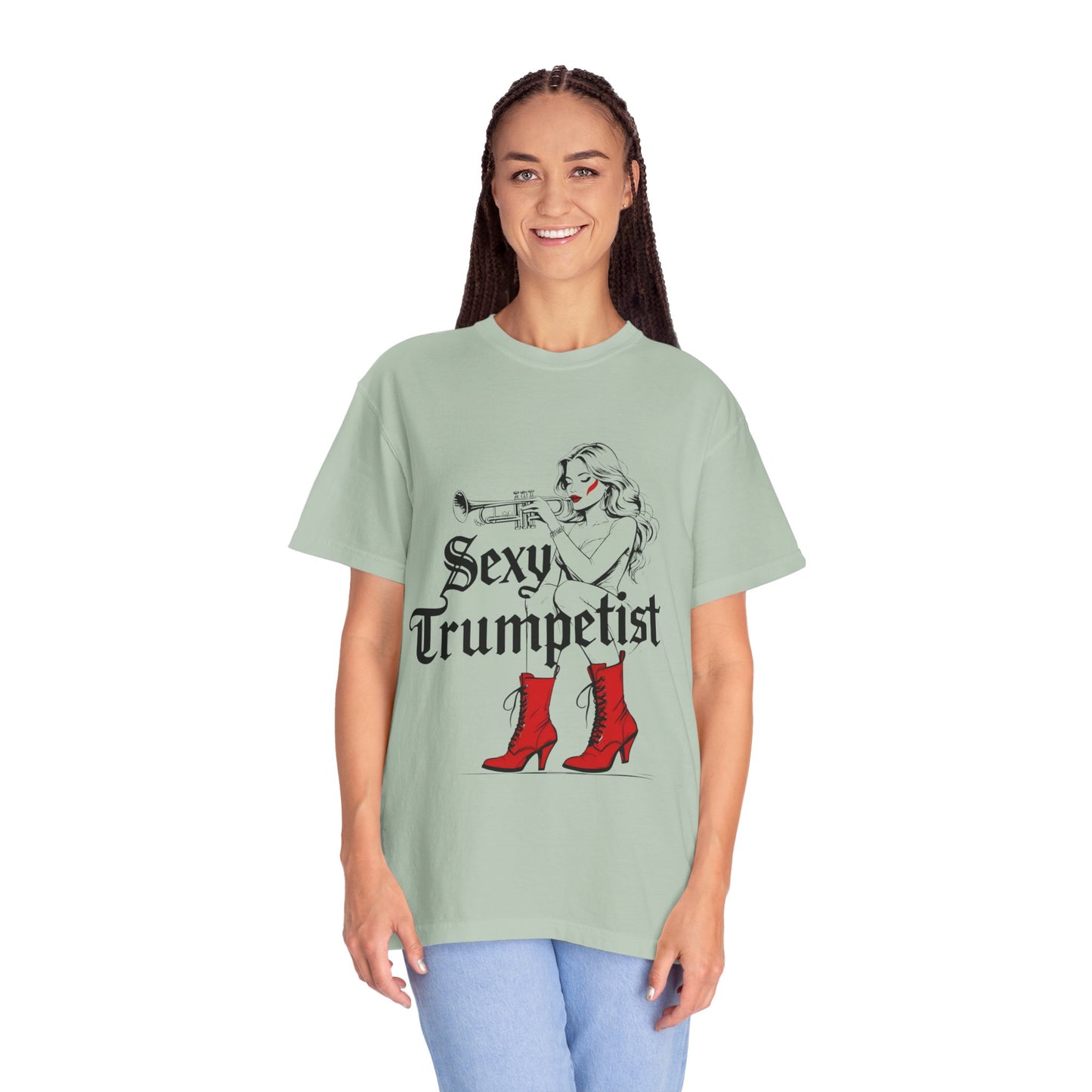 "Sexy Trumpetist" Unisex Garment-Dyed T-shirt