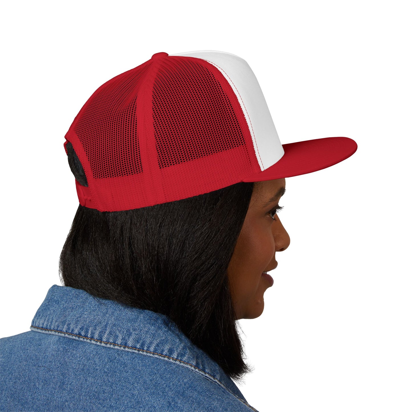 Embroidered "Clarinet" 5 Panel Trucker Cap