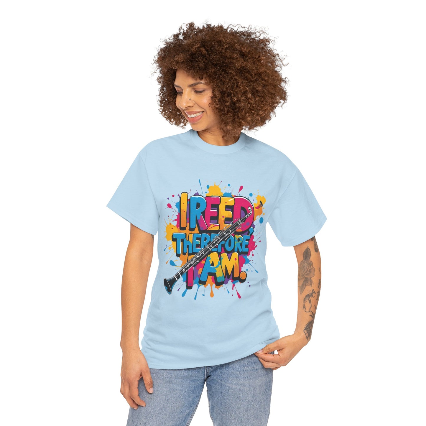 " Reed Therefore I Am" Colorful Unisex Cotton Tee