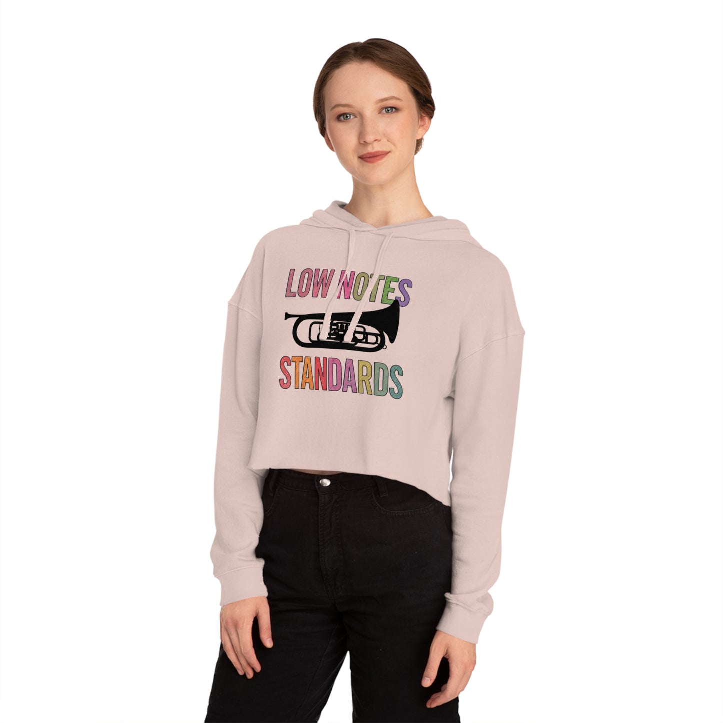 "Tuba/Baritone Lover" Stylish Cropped Hoodie