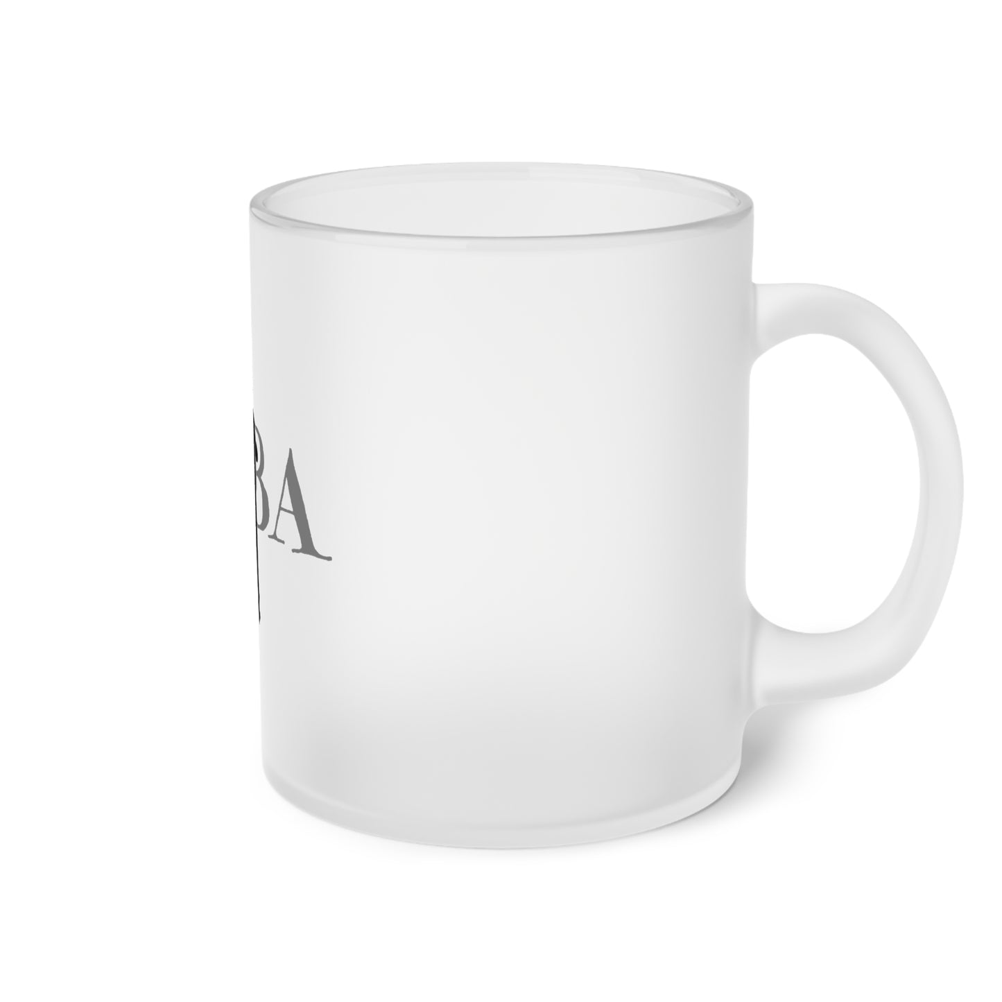 Tuba Frosted Glass Mug