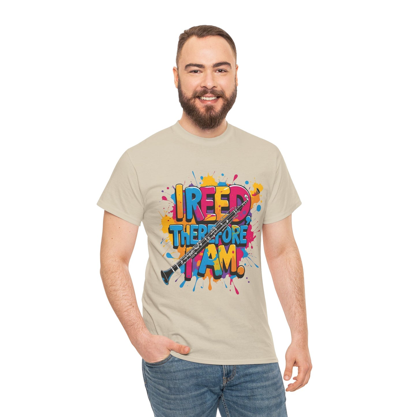 " Reed Therefore I Am" Colorful Unisex Cotton Tee