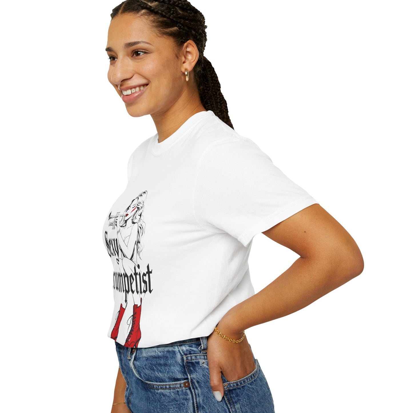 "Sexy Trumpetist" Unisex Garment-Dyed T-shirt