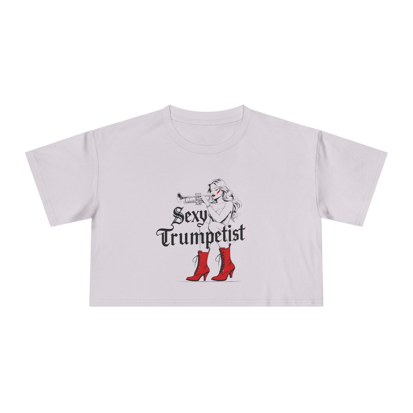 "Sexy Trumpetist" Women's Crop Tee