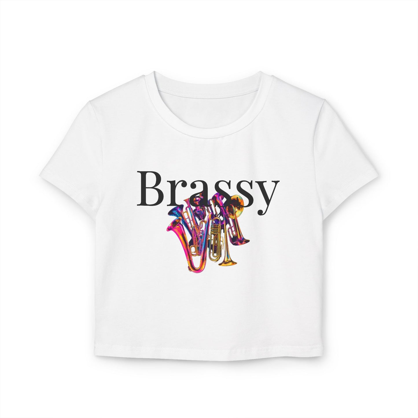 Women's "Brassy" Baby Tee