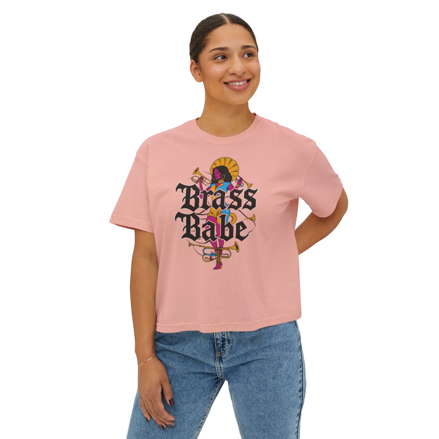 "Brass Babe" Women's Boxy Tee
