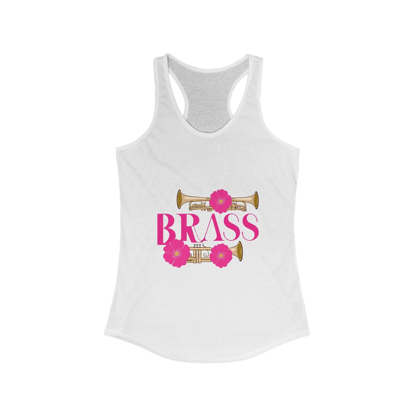 "Brass" Floral Women's Racer-back Tank Top