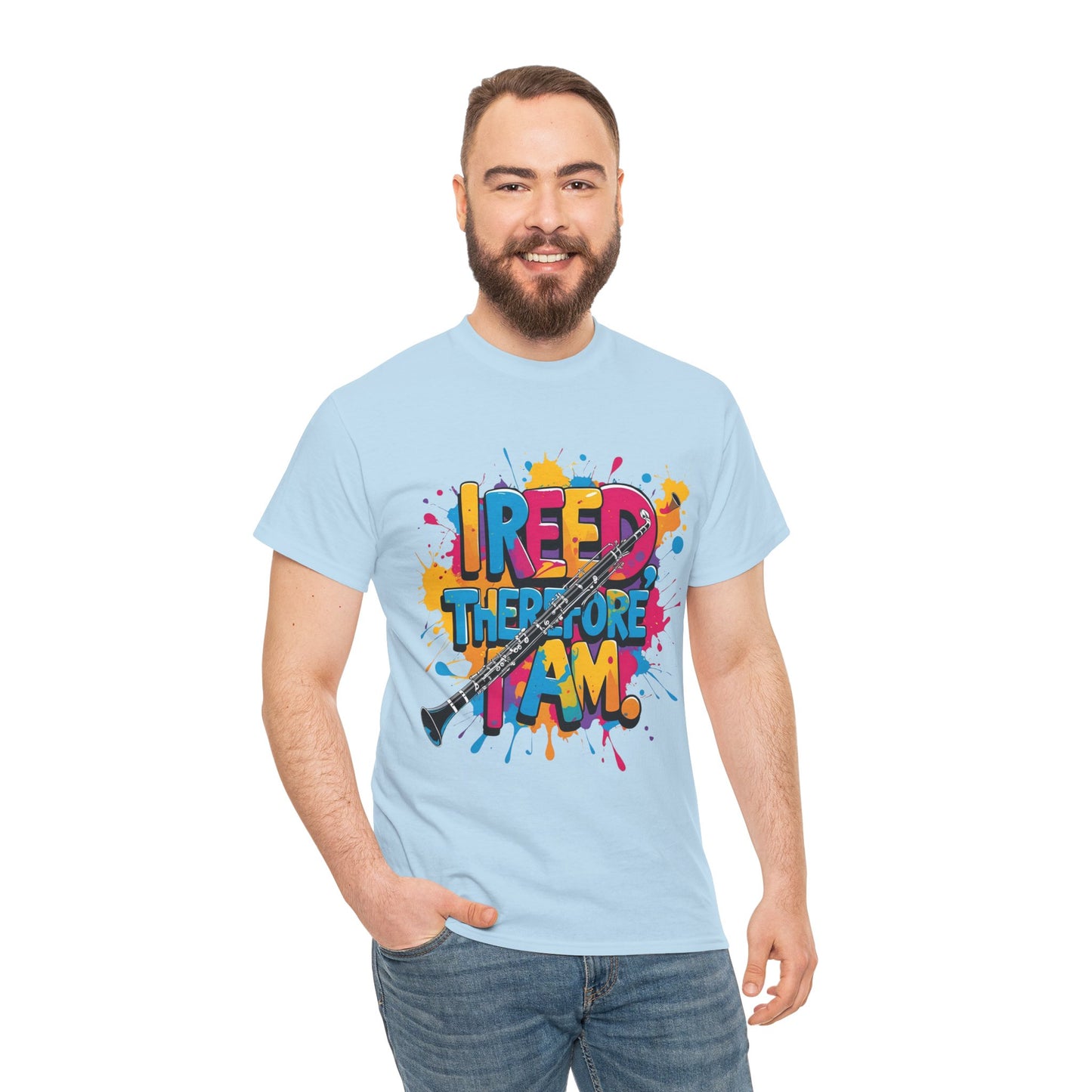 " Reed Therefore I Am" Colorful Unisex Cotton Tee