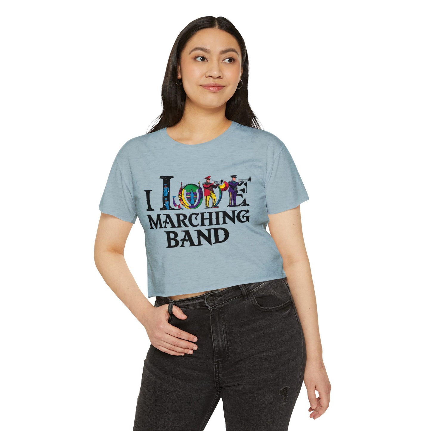 "I Love Marching Band" Festival Crop Top