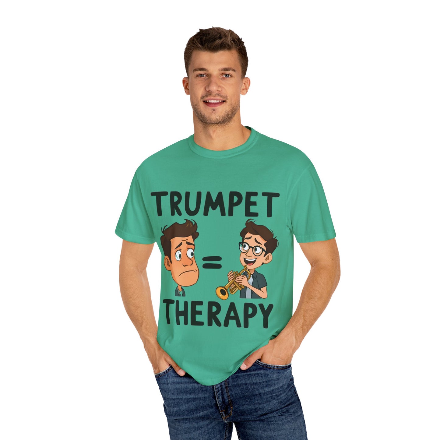 "Trumpet Therapy" Unisex Graphic T-Shirt