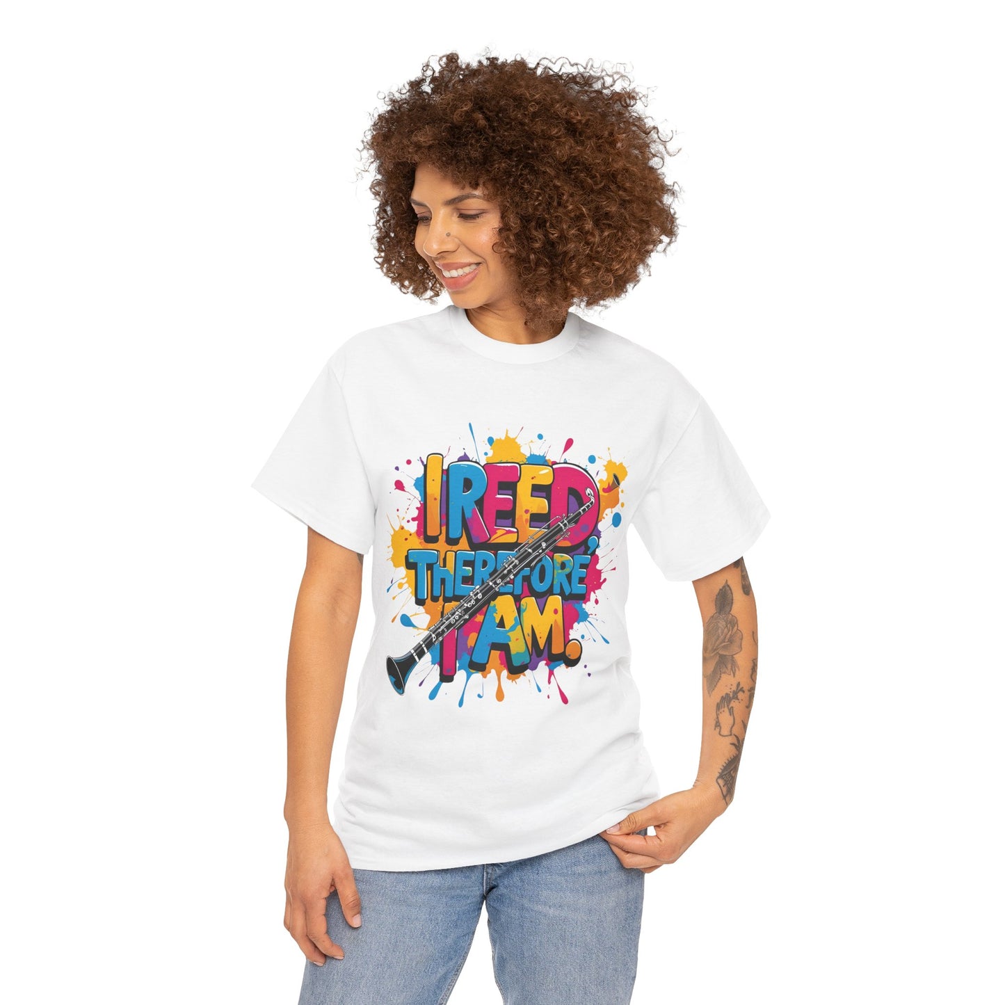 " Reed Therefore I Am" Colorful Unisex Cotton Tee