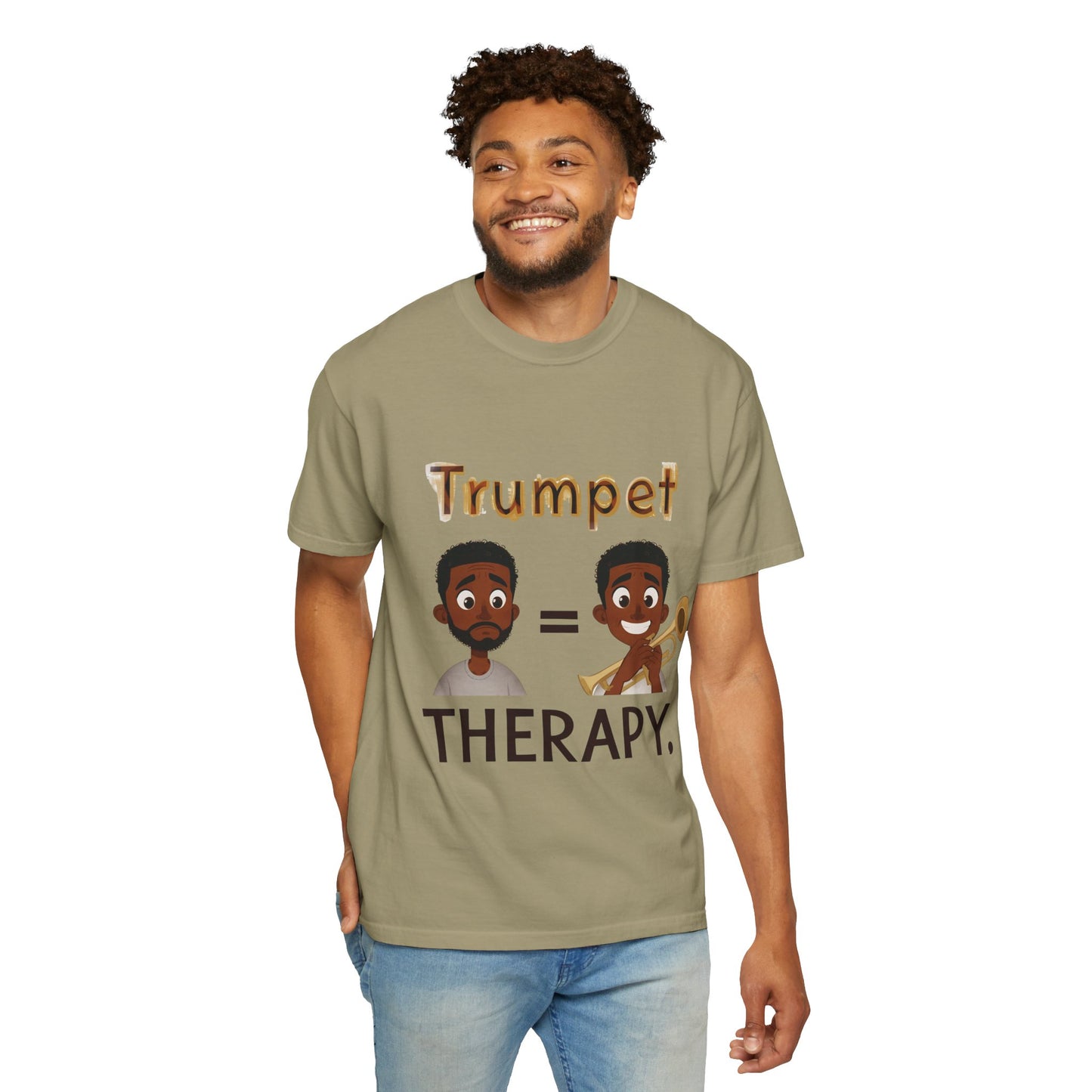"Trumpet Therapy" Unisex Music T-Shirt